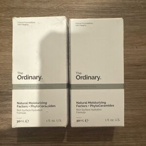 two boxes of The Ordinary Natural Moisturizing Factors + PhytoCeramides